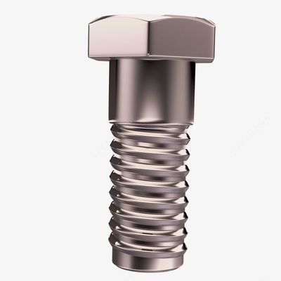 立體銀色不銹鋼螺絲釘PNG免摳素材 工業美學與實用價值的完美融合